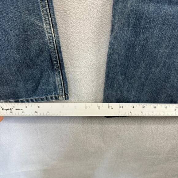 Diesel jeans mens 33x32 Fits 34x33 Blue Larkee Straight Whisker Vintage y2k - Picture 7 of 16